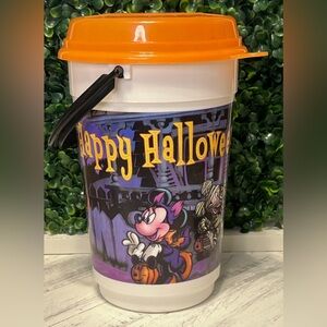 Disney Parks Happy Halloween Mickey Minnie Donald Goofy Popcorn Bucket Lid